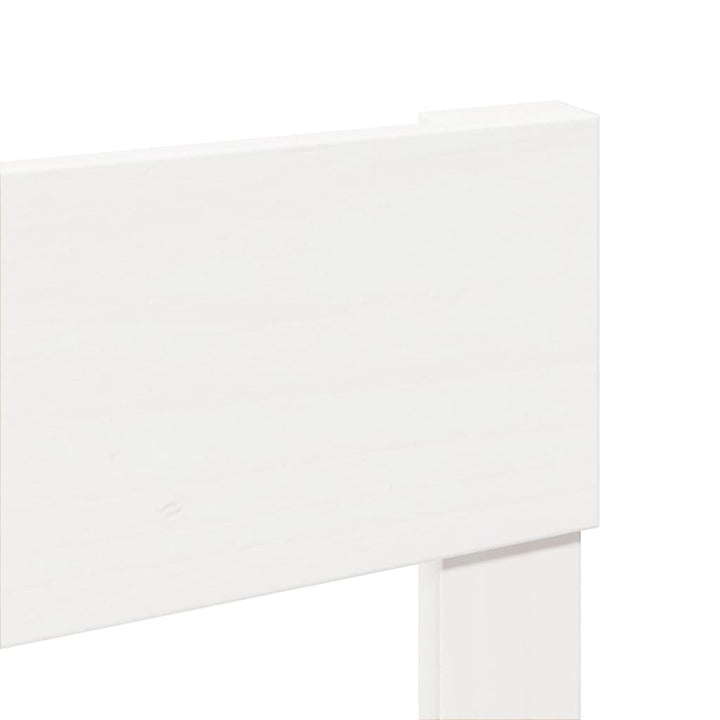 sengeramme uden madras 100x200 cm massivt fyrretræ hvid