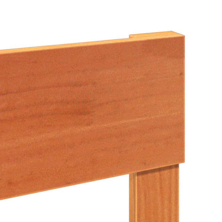 sengeramme uden madras 100x200 cm massivt fyrretræ gyldenbrun
