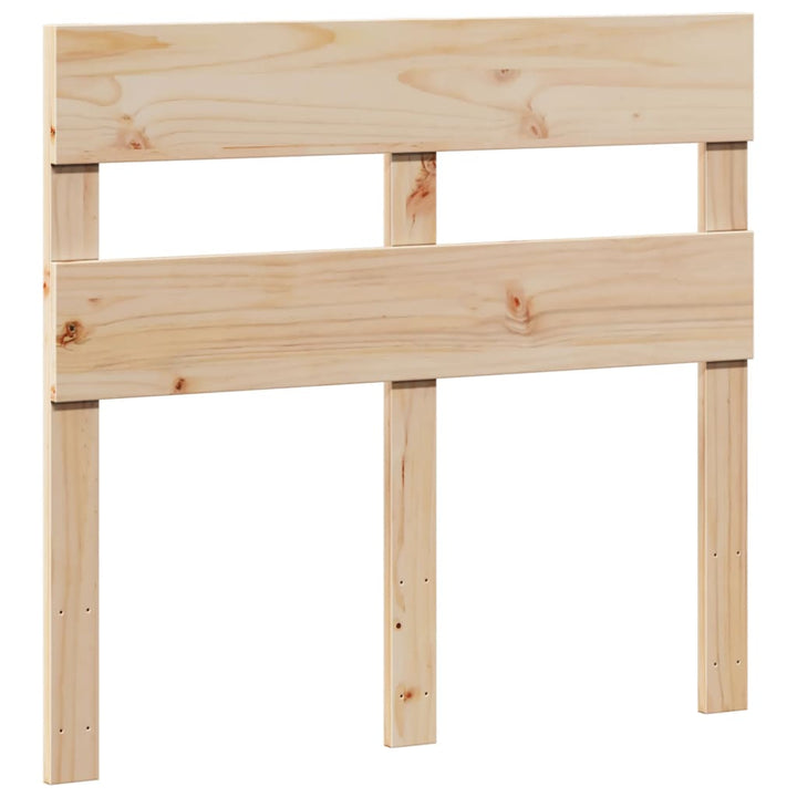sengeramme uden madras 75x190 cm massivt fyrretræ