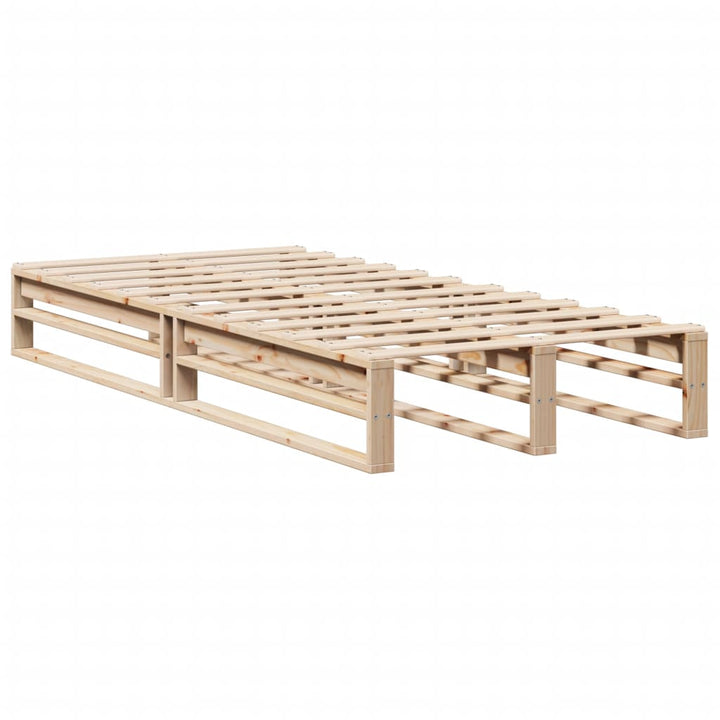 sengeramme uden madras 90x190 cm massivt fyrretræ