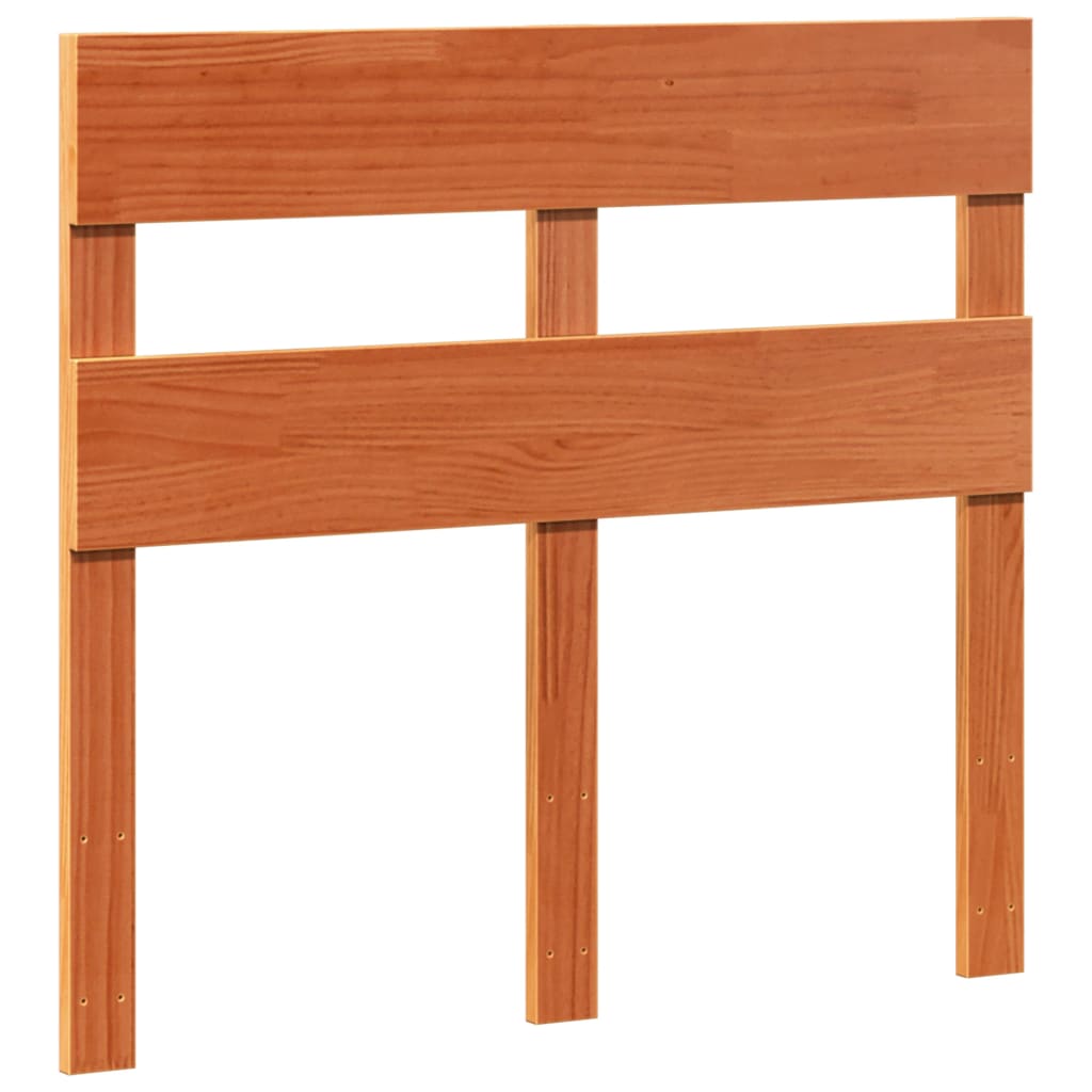 sengeramme uden madras 90x190 cm massivt fyrretræ gyldenbrun