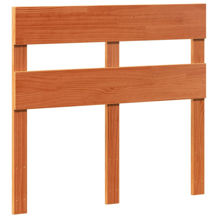 sengeramme uden madras 90x190 cm massivt fyrretræ gyldenbrun