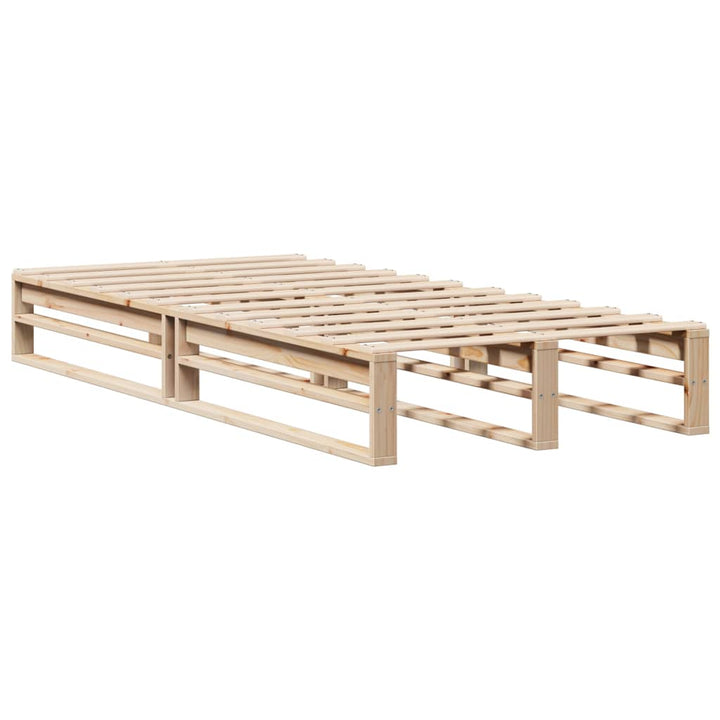 sengeramme uden madras 100x200 cm massivt fyrretræ