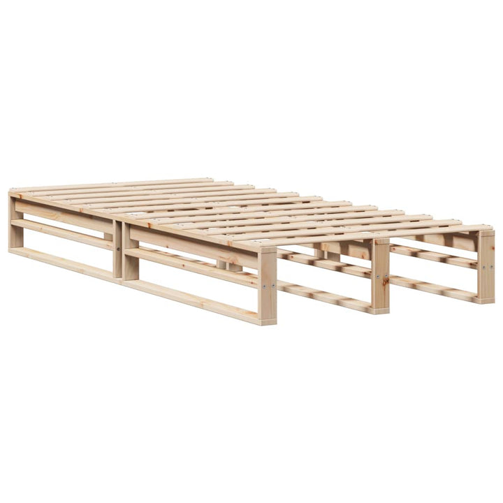sengeramme uden madras 100x200 cm massivt fyrretræ