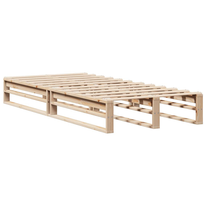 sengeramme uden madras 90x190 cm massivt fyrretræ