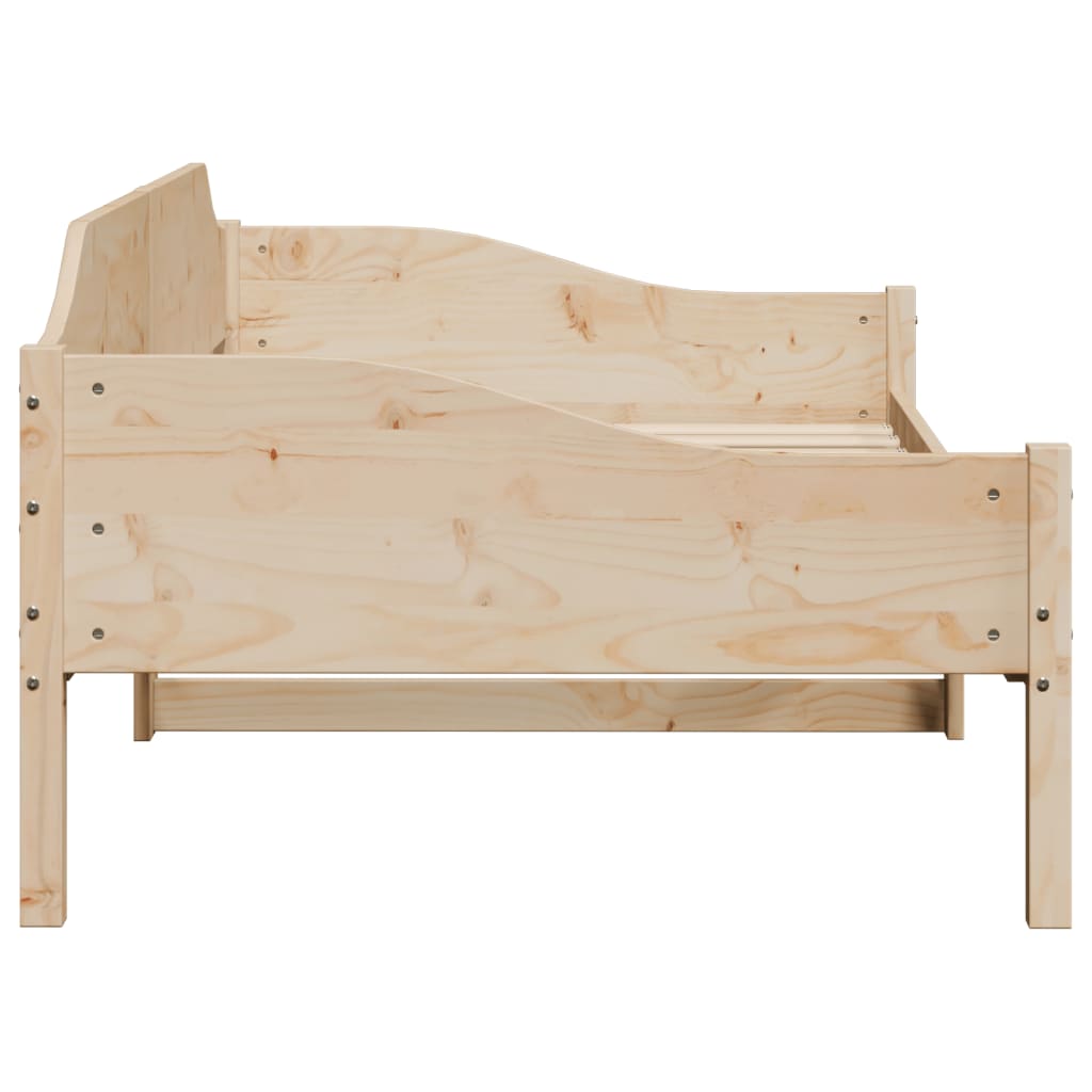 sengeramme uden madras 90x190 cm massivt fyrretræ