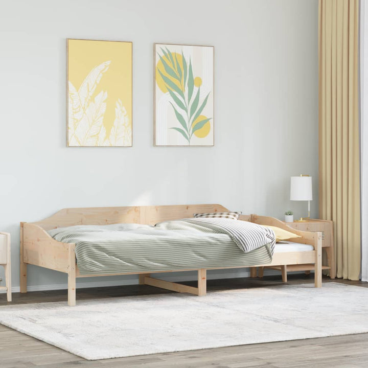sengeramme uden madras 90x190 cm massivt fyrretræ