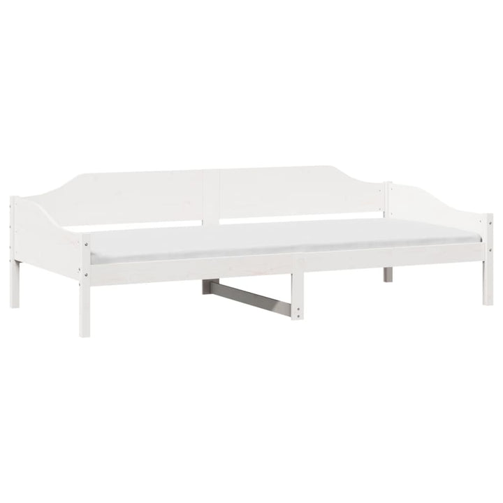 sengeramme uden madras 90x190 cm massivt fyrretræ hvid