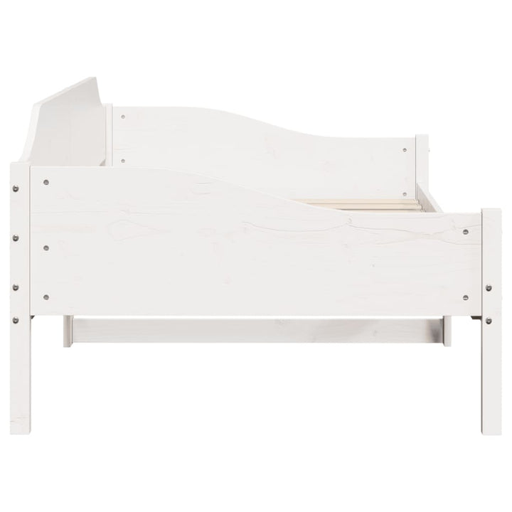 sengeramme uden madras 90x190 cm massivt fyrretræ hvid