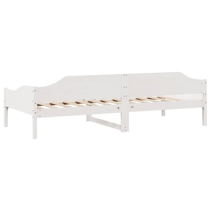sengeramme uden madras 90x190 cm massivt fyrretræ hvid