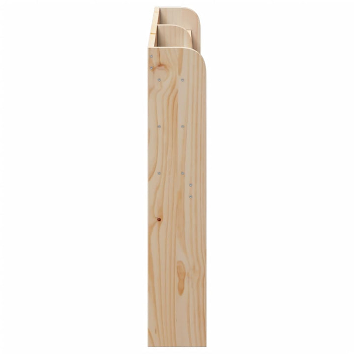 sengegavl med hylder 160 cm massivt fyrretræ