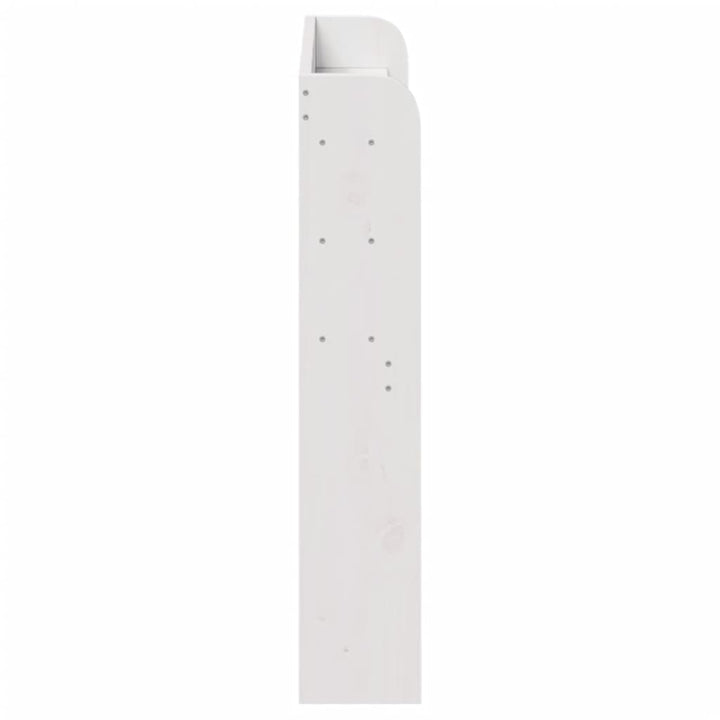 sengegavl med hylder 75 cm massivt fyrretræ hvid