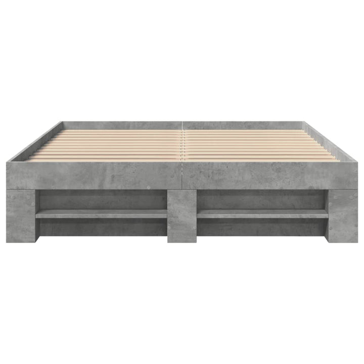 sengestel 120x200 cm konstrueret træ betongrå
