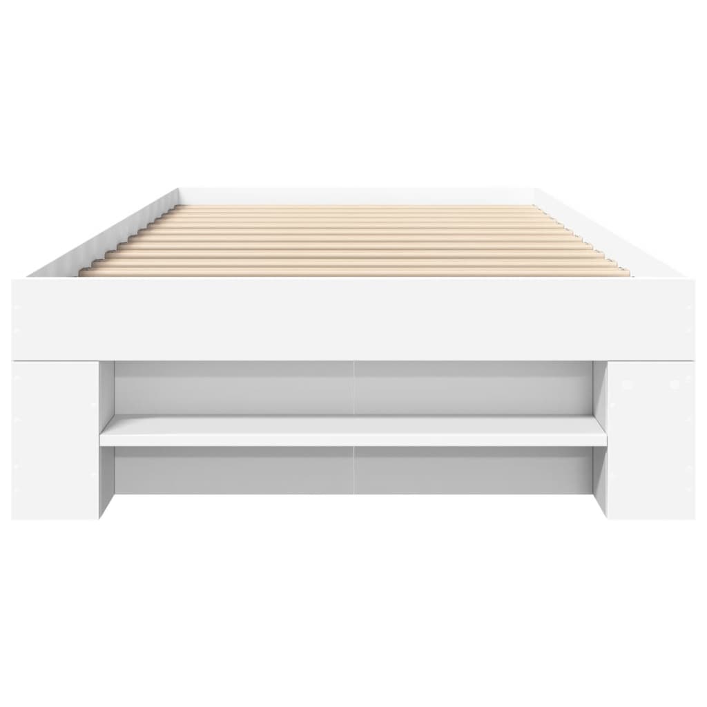 sengeramme 90x200 cm konstrueret træ hvid
