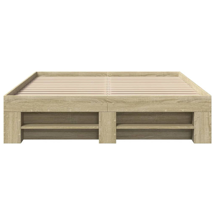 sengeramme 120x190 cm uden madras konstrueret træ sonoma-eg