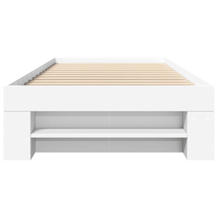 sengeramme 90x190 cm konstrueret træ hvid