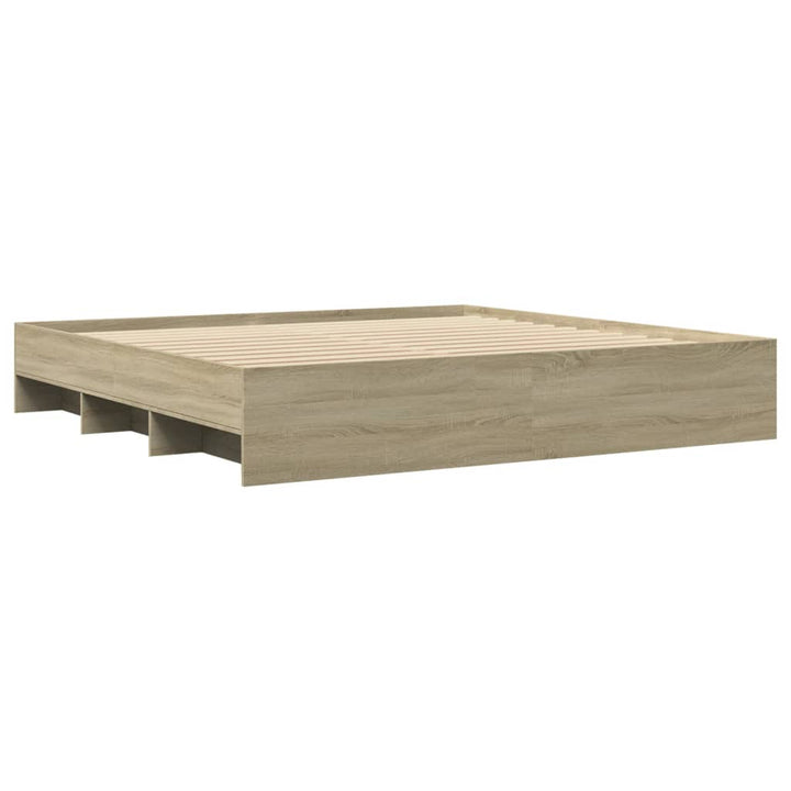 sengestel uden madras 180x200 cm konstrueret træ sonoma-eg