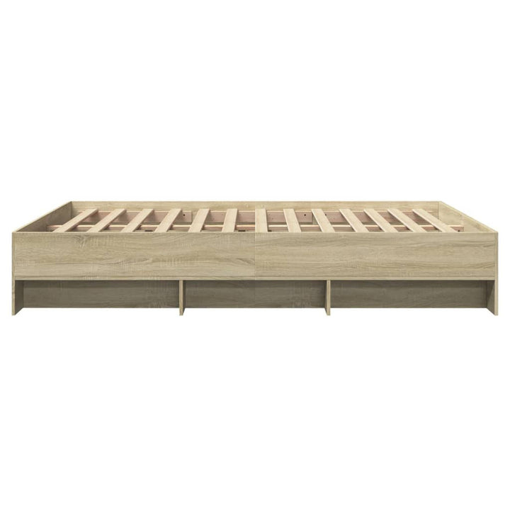 sengeramme 160x200 cm uden madras konstrueret træ sonoma-eg