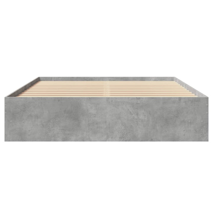 sengestel uden madras 160x200 cm konstrueret træ betongrå