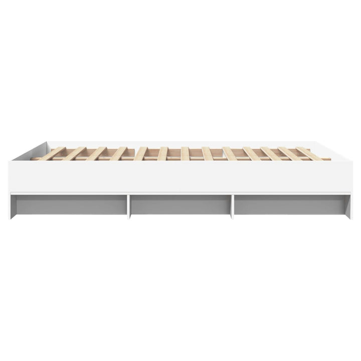 sengestel 120x200 cm konstrueret træ hvid