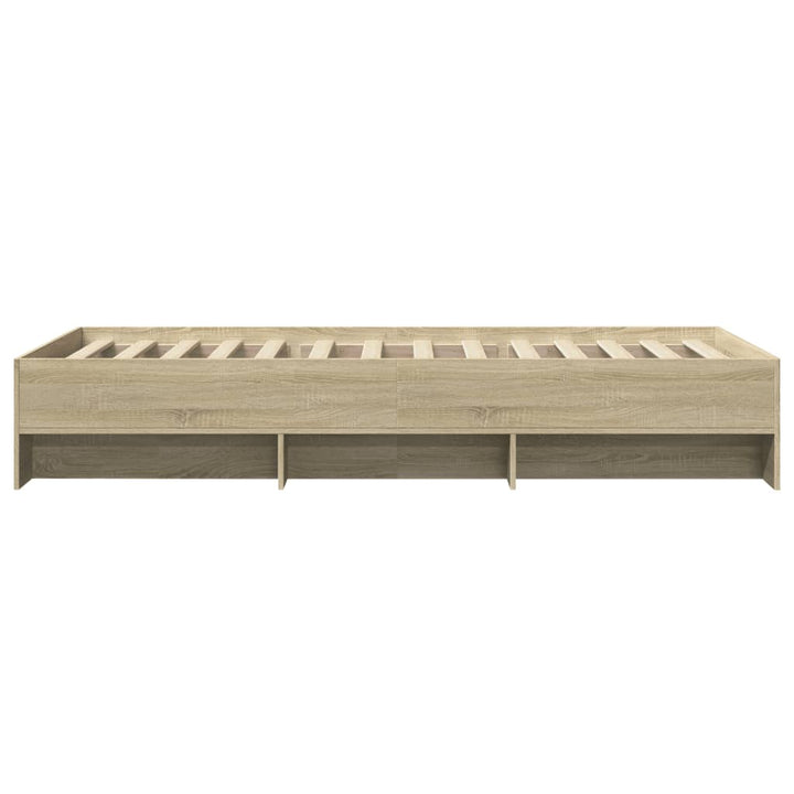 sengeramme 90x200 cm uden madras konstrueret træ sonoma-eg