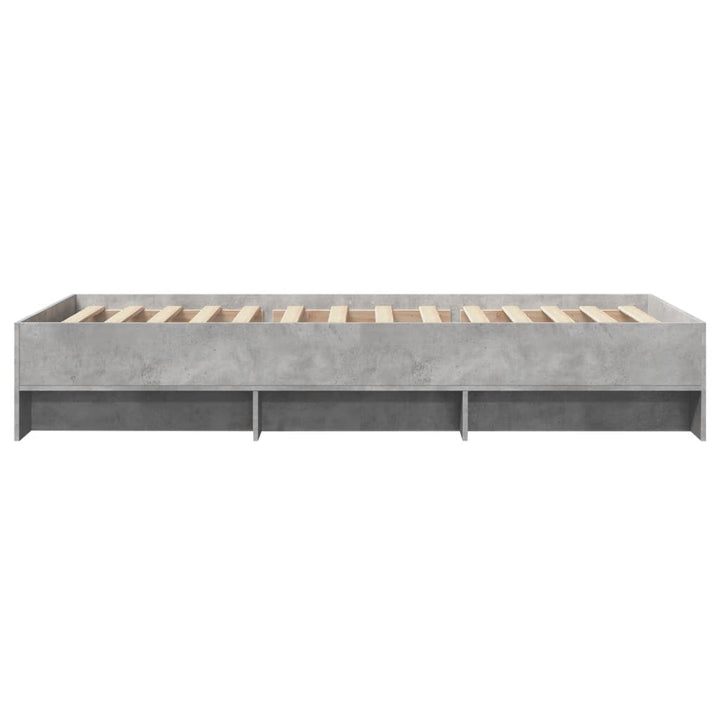 sengeramme 90x200 cm konstrueret træ betongrå