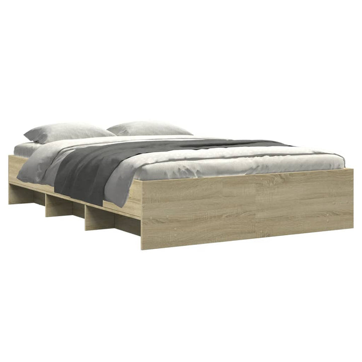 sengeramme 120x190 cm uden madras konstrueret træ sonoma-eg