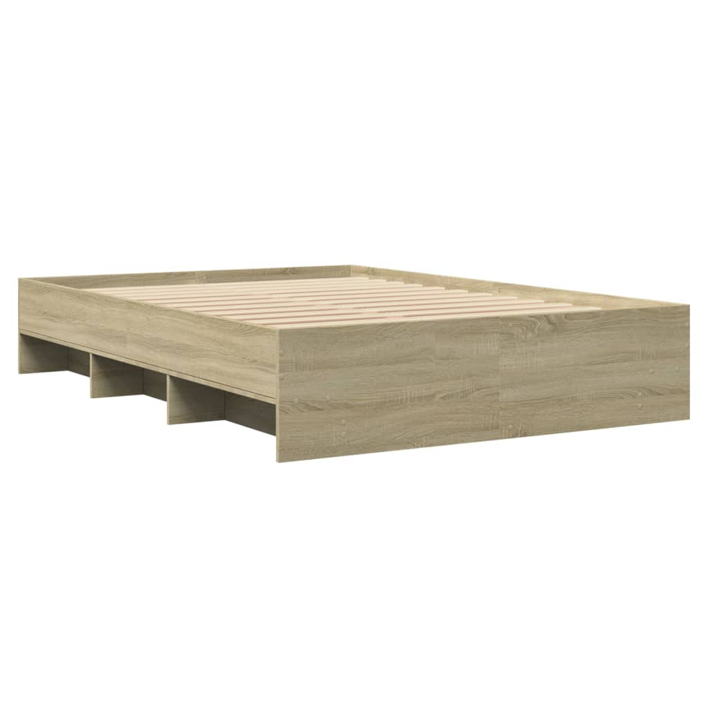 sengeramme 120x190 cm uden madras konstrueret træ sonoma-eg