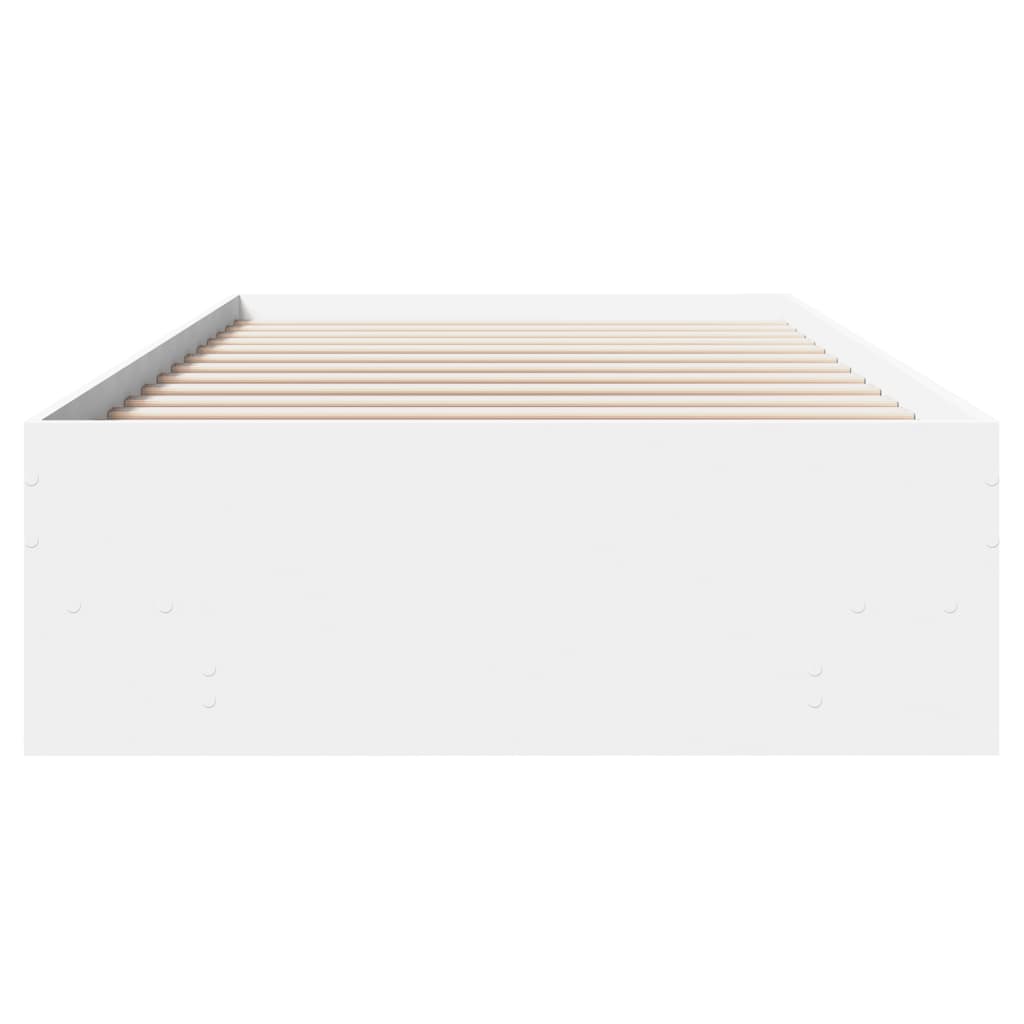 sengeramme 90x190 cm konstrueret træ hvid