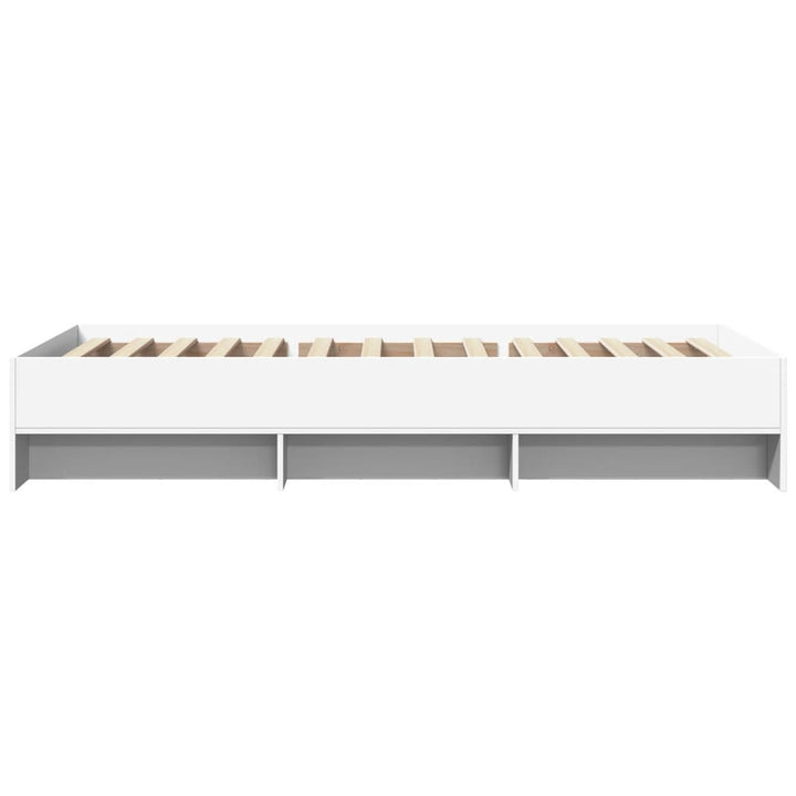 sengeramme 90x190 cm konstrueret træ hvid