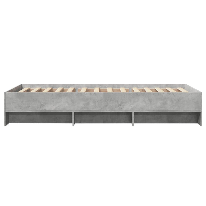 sengeramme 90x190 cm konstrueret træ betongrå