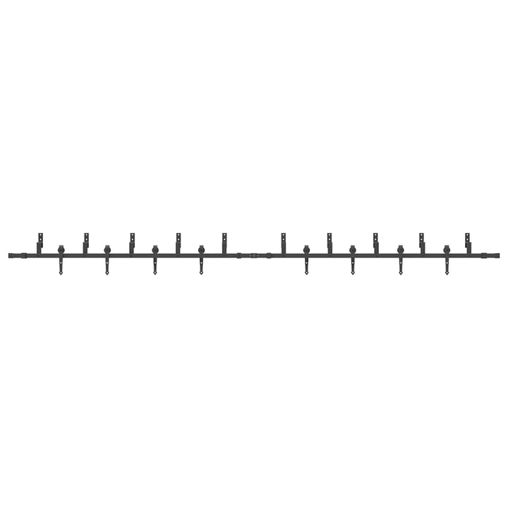 skinnesæt til skydedør 427 cm stål sort