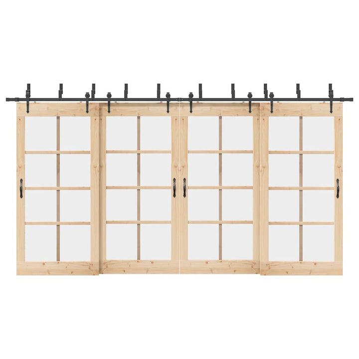 skinnesæt til skydedør 427 cm stål sort