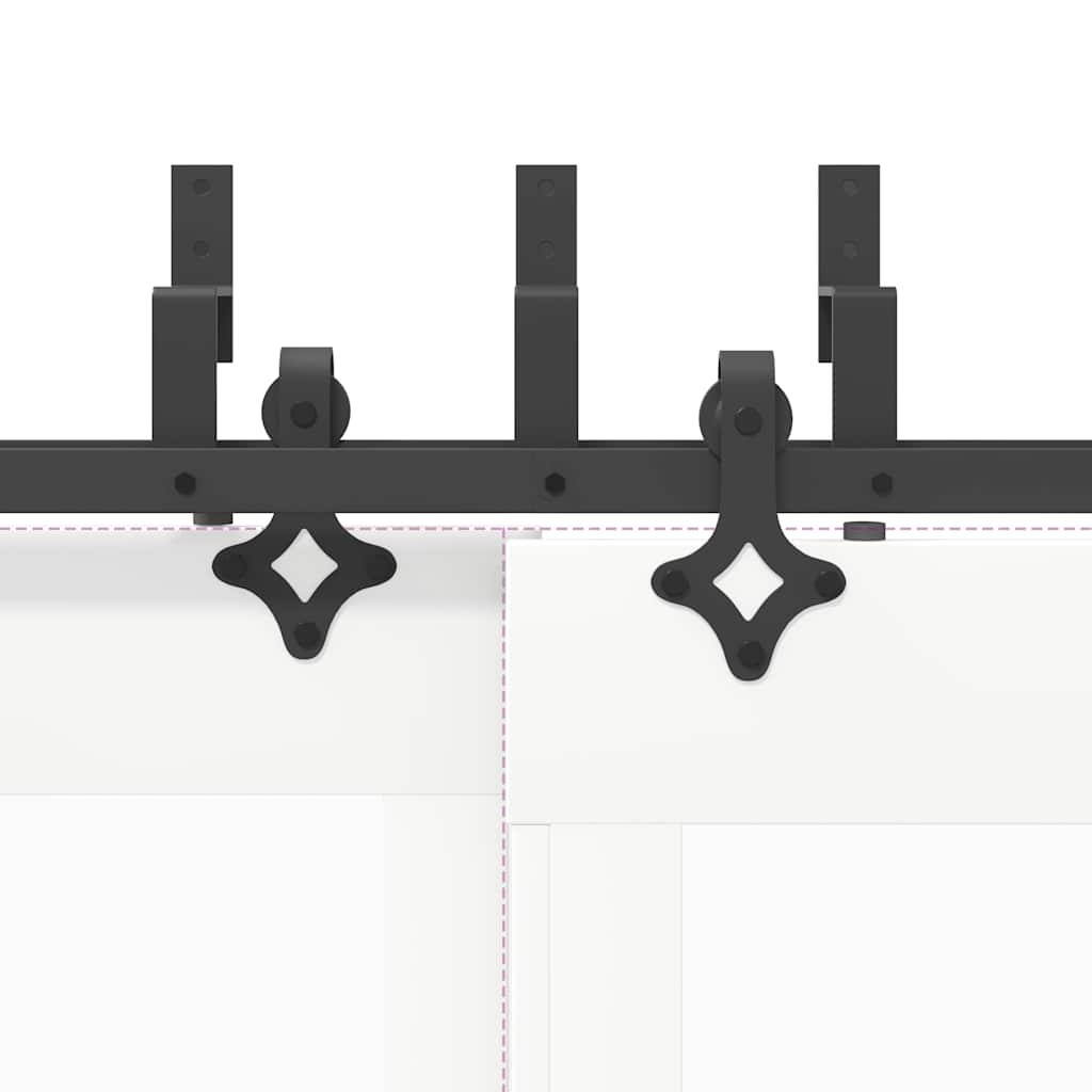 skinnesæt til skydedør 427 cm stål sort