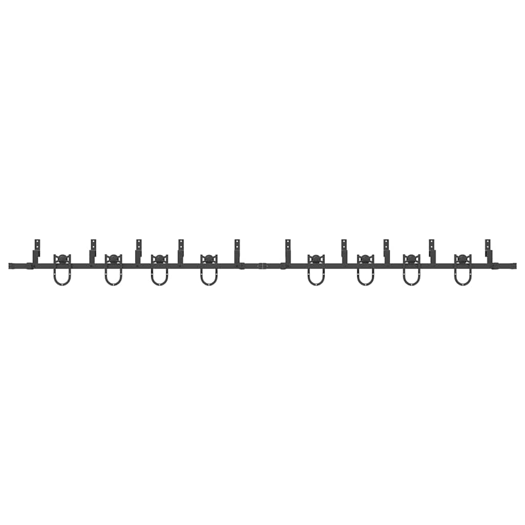 skinnesæt til skydedør 366 cm stål sort