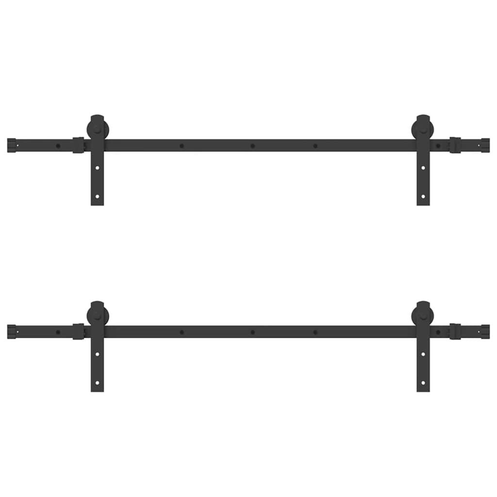 skinnesæt til skydedør 305 cm stål sort