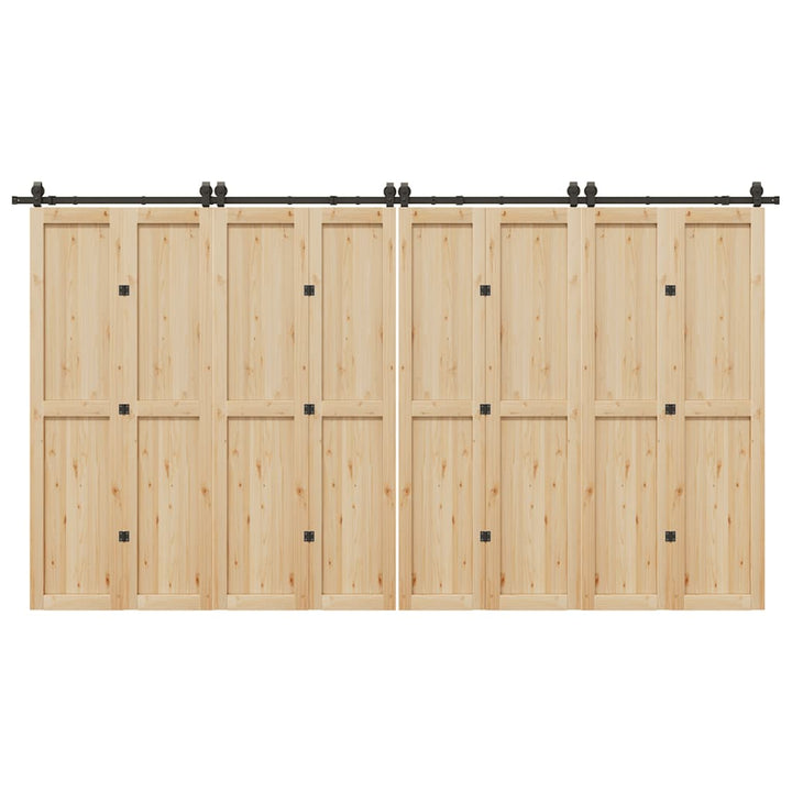 skinnesæt til skydedør 400 cm stål sort