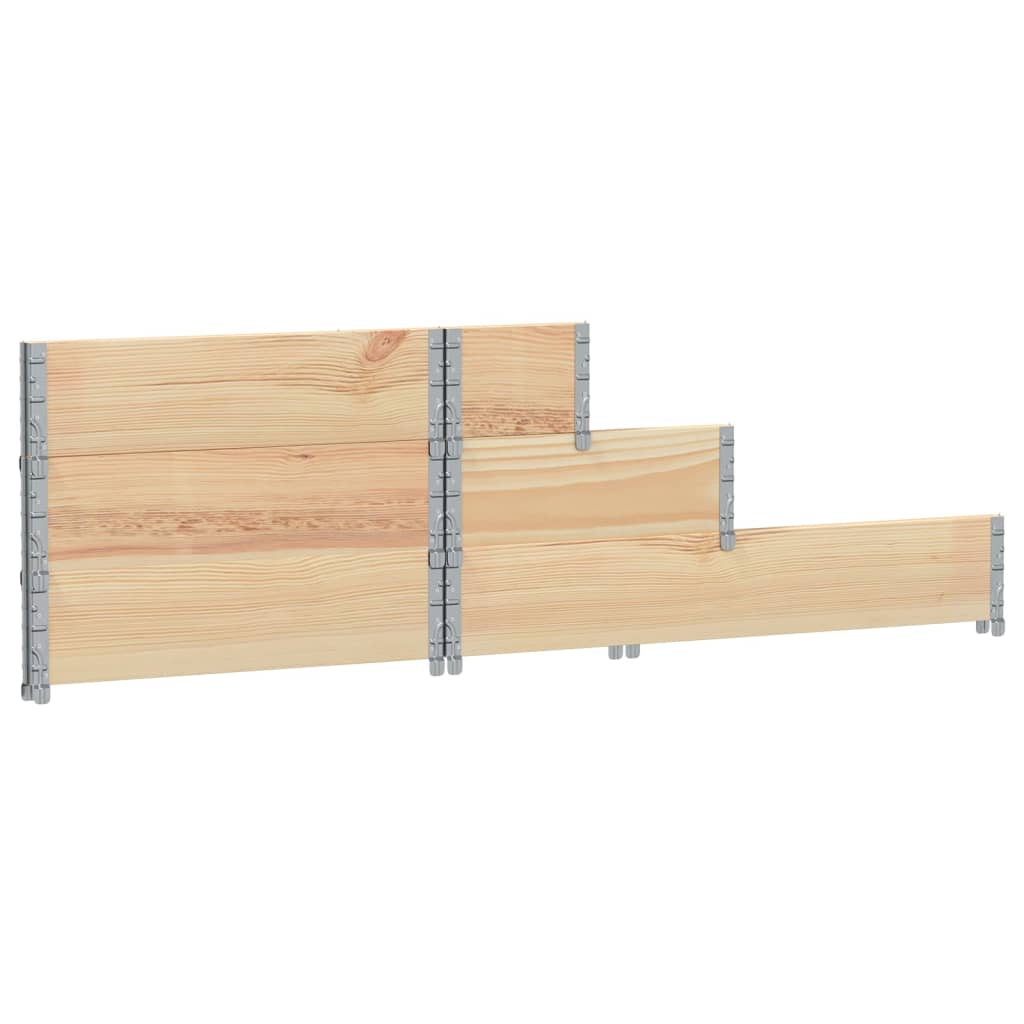 højbed 120x80 cm 3 niveauer massivt fyrretræ