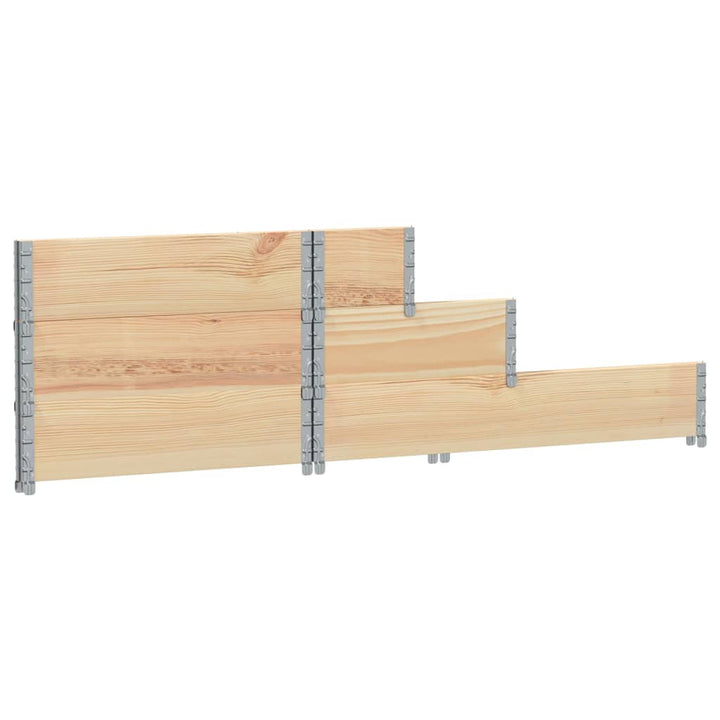 højbed 120x80 cm 3 niveauer massivt fyrretræ