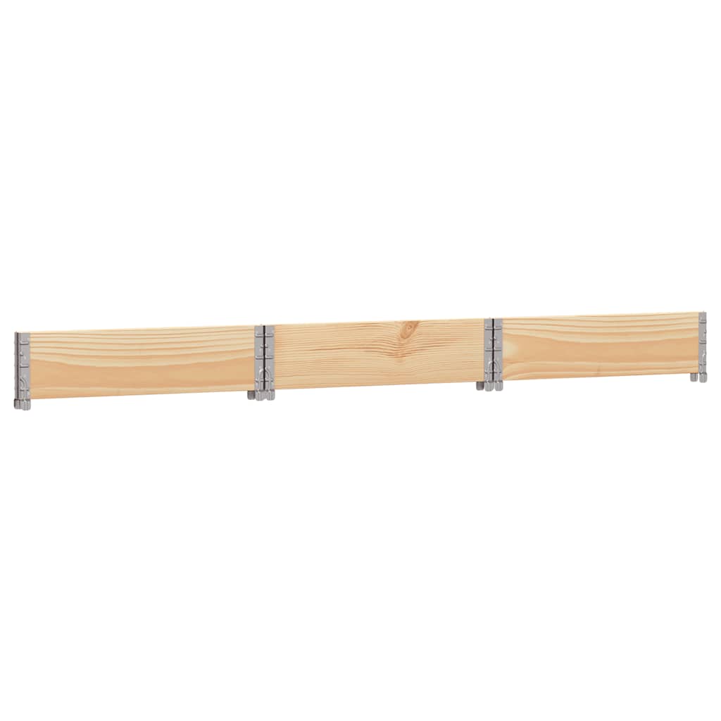 højbed 160x160 cm massivt fyrretræ sekskantet