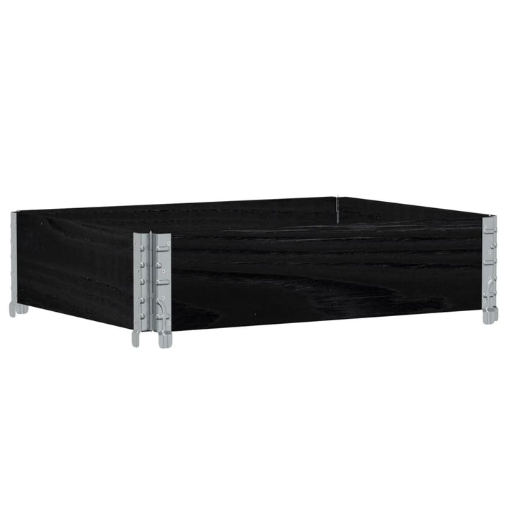 plantekasse 80x60 cm massivt fyrretræ sort