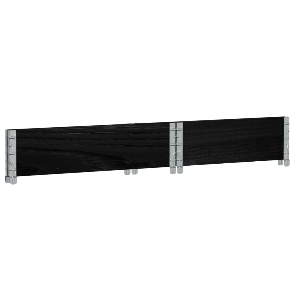 plantekasse 80x60 cm massivt fyrretræ sort