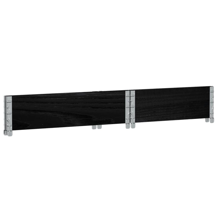 plantekasse 80x60 cm massivt fyrretræ sort