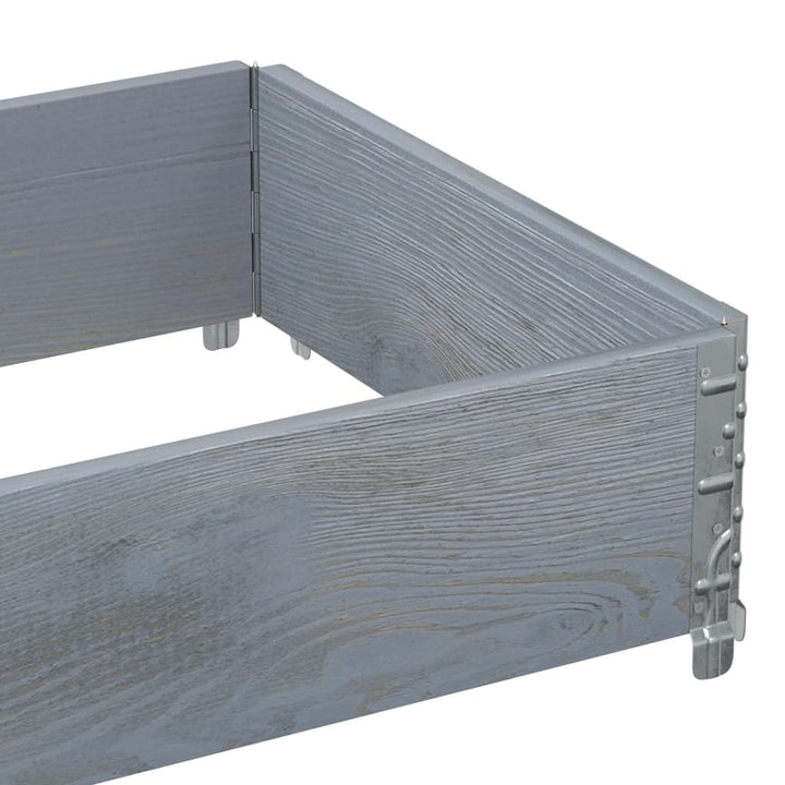 plantekasse 80x60 cm massivt fyrretræ grå
