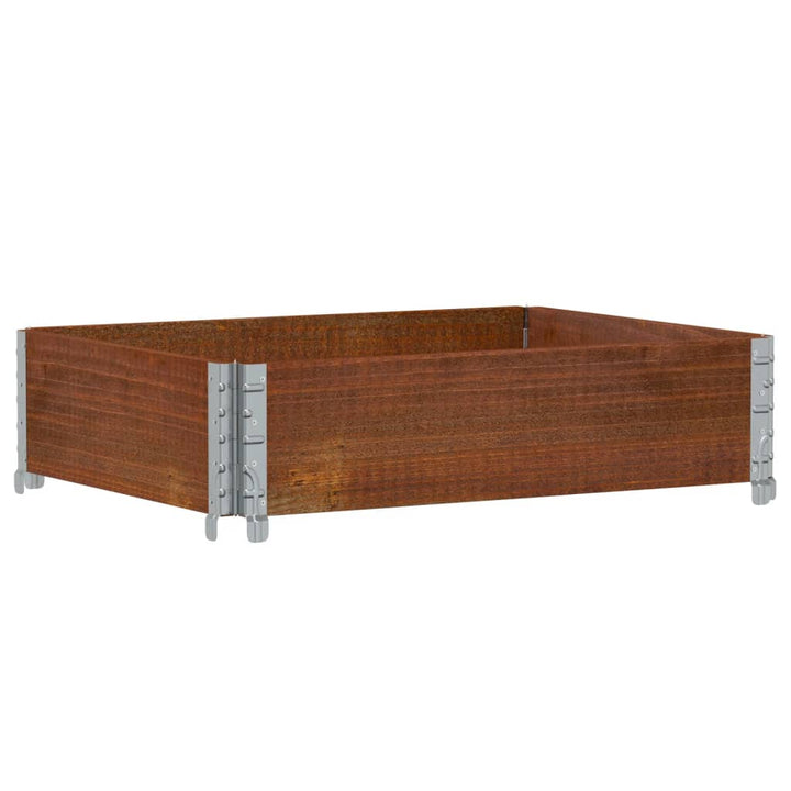 plantekasse 80x60 cm massivt fyrretræ brun