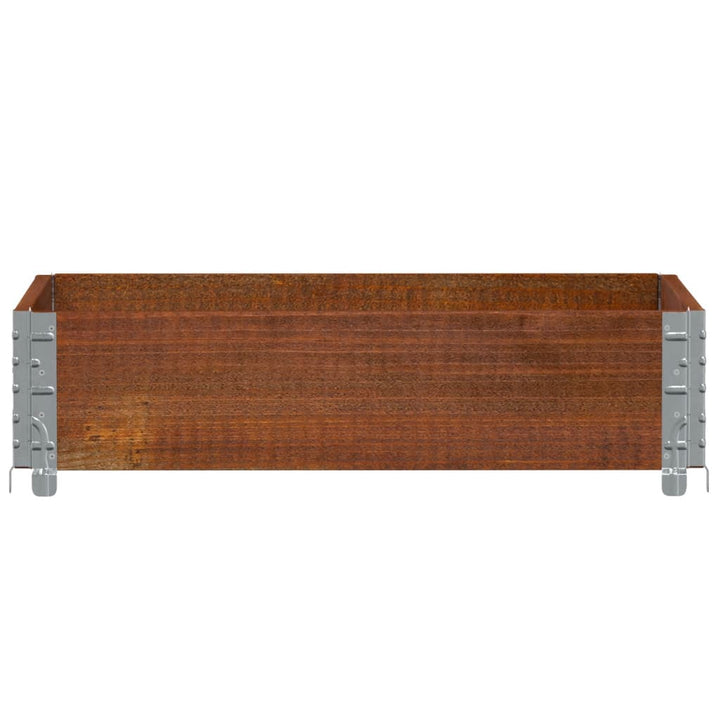 plantekasse 80x60 cm massivt fyrretræ brun