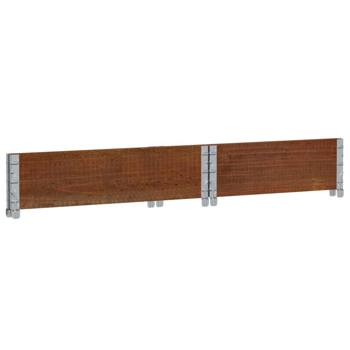 plantekasse 80x60 cm massivt fyrretræ brun