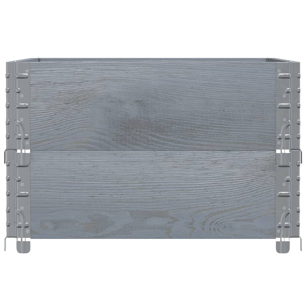 plantekasse 80x60 cm massivt fyrretræ grå