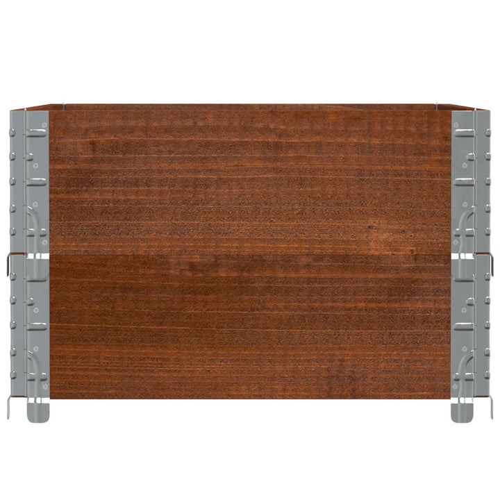 plantekasse 80x60 cm massivt fyrretræ brun