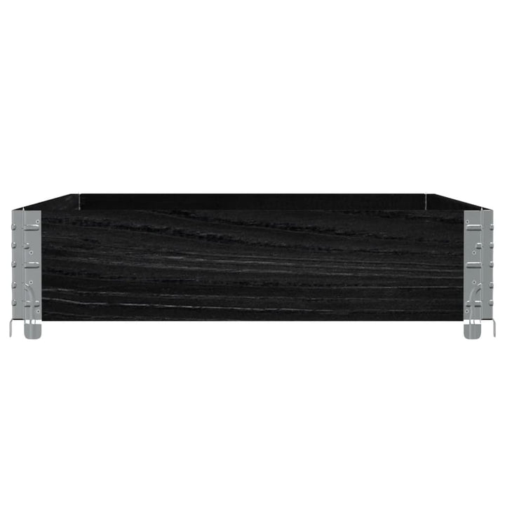 plantekasse 120x80 cm massivt fyrretræ sort
